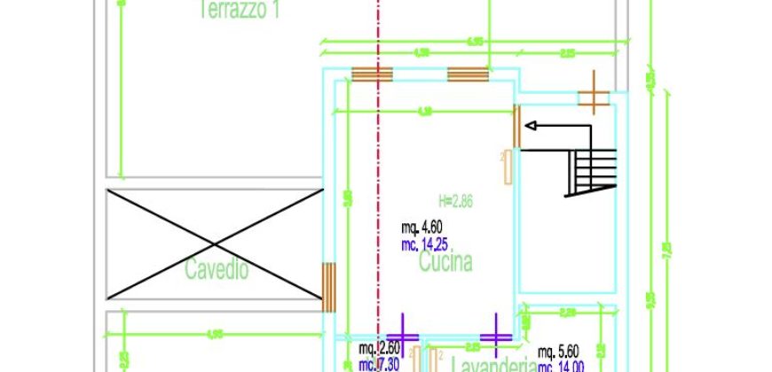 Appartamento piano terzo, via Archimede alta, Ragusa